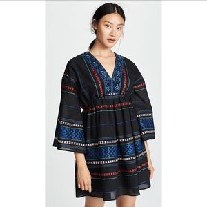 Joie Shada V-Neck Embroidered Knit Dress
